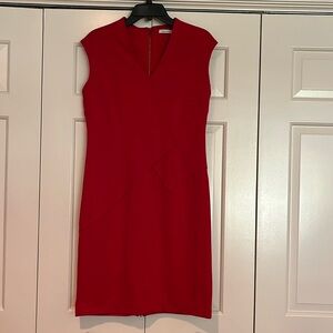 Calvin Klein sleeveless red dress.  Size 10
